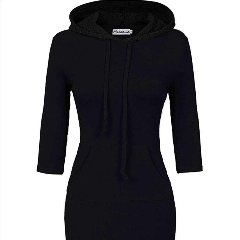 Black hoodie dress